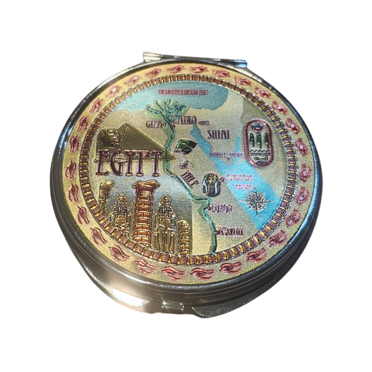 Ancient Egypt-Inspired Compact Mirror