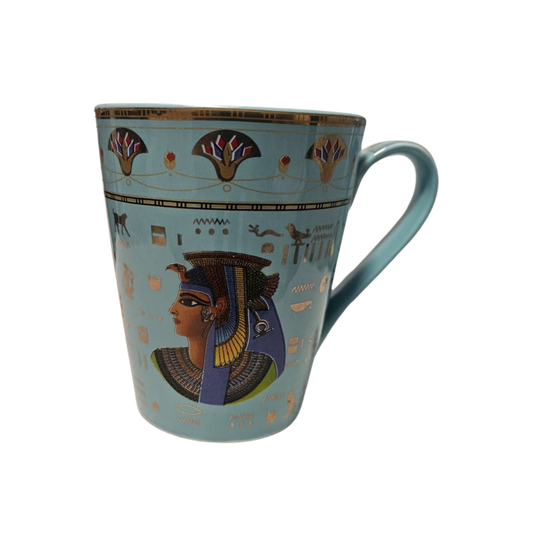 Ancient Egyptian Luxury Ceramic Mug Blue